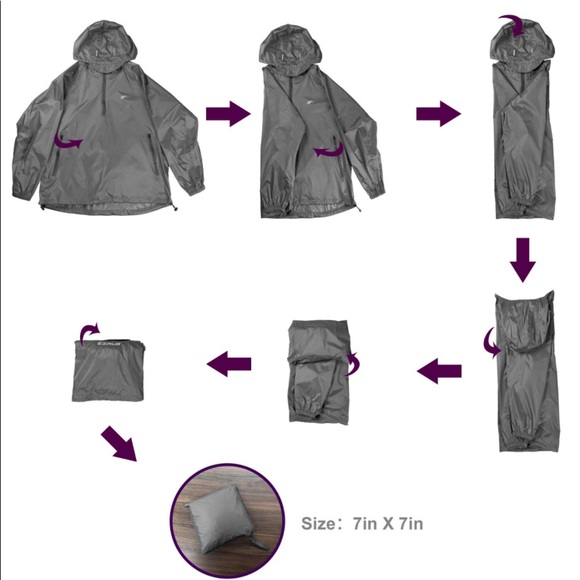 EZRUN Hood Windbreaker Waterproof Running Jacket - Picture 4 of 6